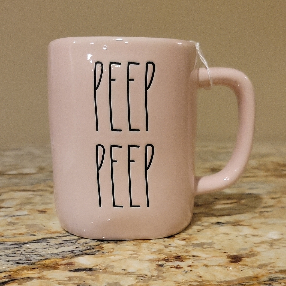 Rae Dunn Artisan Collection Pink Peep Peep Mug